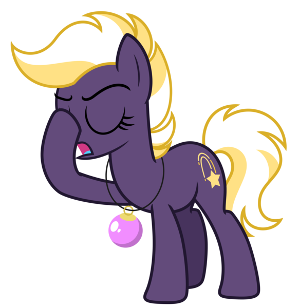 Size: 6553x6756 | Tagged: safe, artist:estories, derpibooru import, oc, oc:wildheart, unofficial characters only, earth pony, pony, absurd resolution, christmas, christmas ornament, decoration, facehoof, female, g4, holiday, image, mare, png, simple background, solo, transparent background, vector
