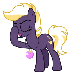 Size: 6553x6756 | Tagged: safe, artist:estories, derpibooru import, oc, oc:wildheart, unofficial characters only, earth pony, pony, absurd resolution, christmas, christmas ornament, decoration, facehoof, female, g4, holiday, image, mare, png, simple background, solo, transparent background, vector