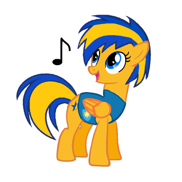 Size: 1000x1000 | Tagged: safe, artist:mlpfan3991, derpibooru import, oc, oc:flare spark, unofficial characters only, pegasus, pony, season 1, winter wrap up, female, g4, image, music notes, png, simple background, solo, transparent background, winter wrap up vest