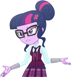 Size: 2326x2520 | Tagged: safe, derpibooru import, edit, edited screencap, editor:homersimpson1983, screencap, sci-twi, twilight sparkle, human, equestria girls, friendship games, background removed, clothes, crystal prep academy uniform, female, g4, image, necktie, not a vector, png, school tie, school uniform, schoolgirl, solo