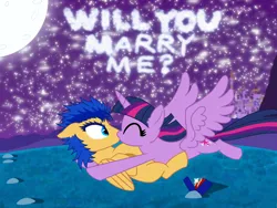 Size: 4000x3000 | Tagged: safe, derpibooru import, flash sentry, twilight sparkle, digital art, female, flashlight, image, male, marriage proposal, newbie artist training grounds, png, romantic, shipping, straight