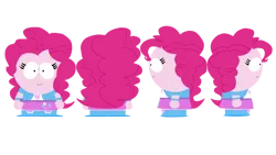 Size: 1280x720 | Tagged: safe, artist:tntkeynine, derpibooru import, pinkie pie, equestria girls, base used, front view, g4, image, left view, png, rear view, reference character sheet, reference sheet, right view, south park