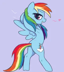 Size: 2500x2830 | Tagged: suggestive, alternate version, artist:t72b, derpibooru import, rainbow dash, pegasus, pony, alternate cutie mark, arm behind head, armpits, bipedal, butt, dock, grin, image, looking at you, looking back, looking back at you, plot, png, rainbutt dash, simple background, smiling, solo, spread legs, spread wings, spreading, stretching, tail, wings