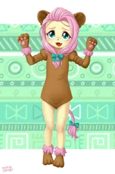 Size: 2297x3468 | Tagged: safe, artist:uotapo, banned from derpibooru, idw, paywalled source, fluttershy, equestria girls, animal costume, clothes, costume, cowardly lion, cute, equestria girls interpretation, fangs, female, g4, image, lionshy, lolicon, looking at you, my little pony classics reimagined: the unicorn of odd, open mouth, paws, png, scene interpretation, shyabetes, solo, the unicorn of odd, the wizard of oz, underage, uotapo is trying to murder us, weapons-grade cute, younger