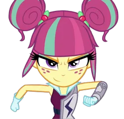 Size: 1502x1440 | Tagged: safe, derpibooru import, edit, edited screencap, screencap, sour sweet, human, equestria girls, background removed, g4, image, png, running, shadowbolts, simple background, solo, transparent background