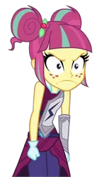 Size: 766x1300 | Tagged: safe, derpibooru import, edit, edited screencap, screencap, sour sweet, human, equestria girls, angry, background removed, g4, image, looking at something, png, shadowbolts, simple background, solo, transparent background