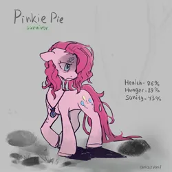 Size: 1793x1793 | Tagged: safe, artist:laymy, derpibooru import, pinkie pie, earth pony, pony, bandaid, female, floppy ears, frown, image, jewelry, jpeg, lidded eyes, mare, mlp infection, necklace, pinkamena diane pie, solo