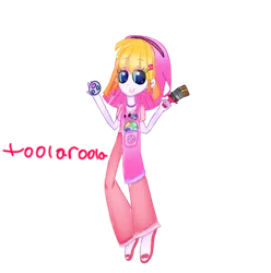 Size: 890x898 | Tagged: safe, artist:anayahmed2, derpibooru import, human, equestria girls, g3, clothes, cutie mark, cutie mark on equestria girl, equestria girls style, equestria girls-ified, eyeshadow, g3 to equestria girls, g3 to g4, g3.5, g4, generation leap, headband, humanized, image, makeup, paintbrush, pants, png, shirt, shoes, toola-roola