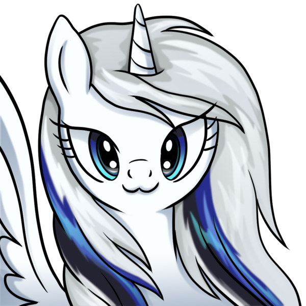 Size: 1000x1000 | Tagged: safe, artist:drawponies, derpibooru import, oc, oc:rocky harmony, unofficial characters only, alicorn, pony, :3, alicorn oc, bust, horn, image, looking at you, png, portrait, simple background, solo, transparent background, wings