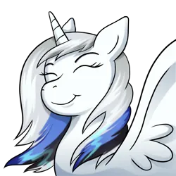 Size: 1000x1000 | Tagged: safe, artist:drawponies, derpibooru import, oc, oc:rocky harmony, unofficial characters only, alicorn, pony, alicorn oc, bust, eyes closed, horn, image, png, portrait, simple background, smiling, solo, transparent background, wings