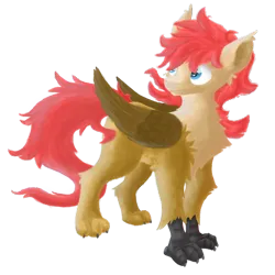 Size: 8000x8000 | Tagged: safe, artist:pzkratzer, derpibooru import, oc, oc:ponygriff, image, looking back, male, png, ponygriff, solo
