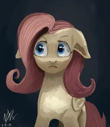 Size: 1773x2052 | Tagged: safe, artist:tazool, derpibooru import, fluttershy, pegasus, pony, bust, female, image, looking sideways, mare, png, portrait, simple background, solo