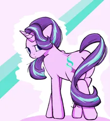 Size: 999x1100 | Tagged: suggestive, artist:sallycars, derpibooru import, starlight glimmer, pony, unicorn, butt, female, horn, image, mare, ms paint, plot, png, solo, starlight glimmer day