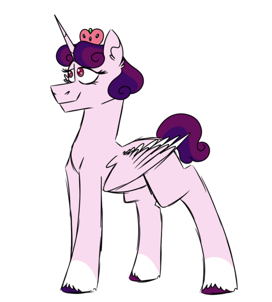 Size: 900x1000 | Tagged: safe, artist:fuckomcfuck, derpibooru import, oc, oc:pure heart, alicorn, pony, crown, image, jewelry, parent:princess cadance, parent:snow white, png, regalia, simple background, solo, transparent background