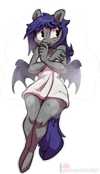 Size: 1758x3046 | Tagged: safe, artist:atryl, derpibooru import, oc, oc:dusk rhine, unofficial characters only, anthro, bat pony, pony, unguligrade anthro, anthro oc, bat pony oc, bat wings, female, high res, image, mare, naked towel, png, rule 63, sauna, simple background, solo, steam, sweat, towel, transparent background, wings
