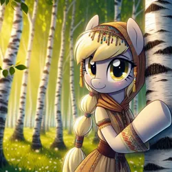 Size: 1024x1024 | Tagged: prompter needed, source needed, safe, ai content, derpibooru import, machine learning generated, derpy hooves, cyrillic, image, jpeg, russian, slavic