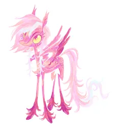 Size: 1492x1664 | Tagged: safe, artist:webkinzworldz, derpibooru import, oc, unnamed oc, unofficial characters only, pegasus, pony, ambiguous gender, big eyes, chest fluff, coat markings, colored sclera, colored wings, colored wingtips, ear tufts, eyelashes, image, leopard print, long legs, long mane, long tail, messy mane, messy tail, multicolored coat, multicolored mane, multicolored tail, multicolored wings, open mouth, open smile, orange eyes, partially open wings, pegasus oc, png, simple background, smiling, socks (coat marking), solo, tail, unshorn fetlocks, white background, wings, yellow sclera