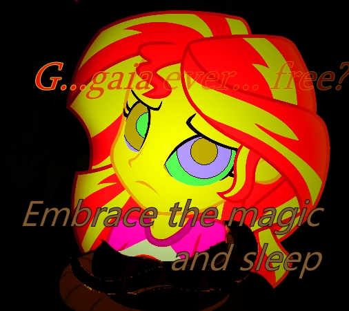 Size: 506x450 | Tagged: safe, artist:hypnovorelover, derpibooru import, sunset shimmer, human, equestria girls, legend of everfree, alternate ending, bad end, coiling, coils, female, g4, hypno eyes, hypnosis, hypnotized, image, jpeg, kaa, kaa eyes, outfit, story included