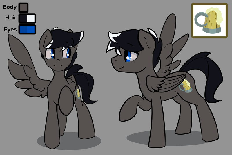 Size: 6485x4320 | Tagged: safe, artist:darkflame75, derpibooru import, oc, oc:brew tap, pegasus, pony, image, png