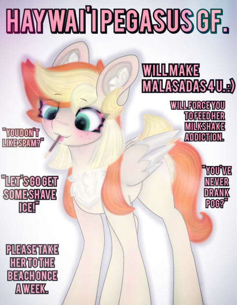 Size: 1779x2286 | Tagged: safe, artist:sodapop sprays, derpibooru import, oc, oc:sodapop sprays, pegasus, pony, chest fluff, digital art, ear fluff, freckles, image, meme, png, solo, text