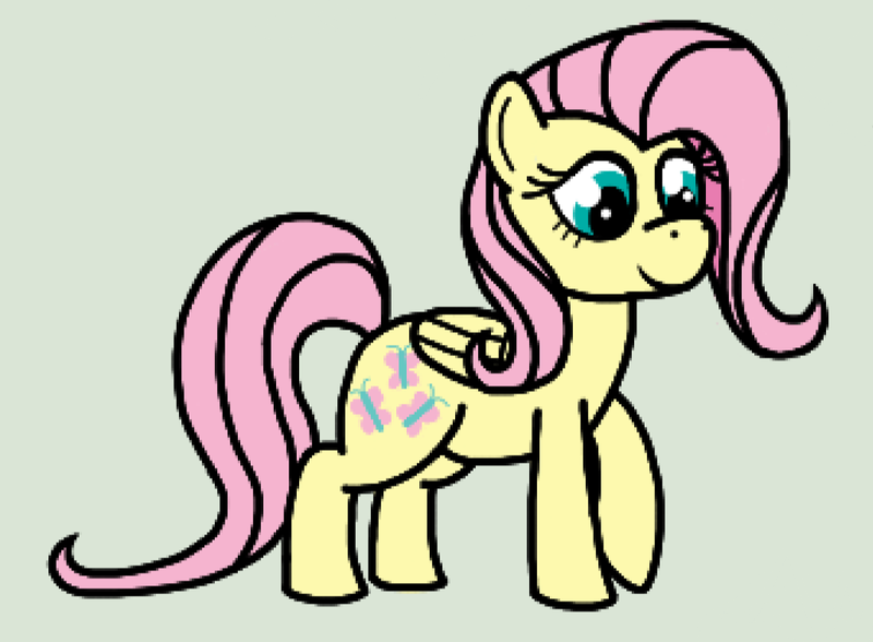 Size: 1024x752 | Tagged: safe, artist:cutehorseprions, derpibooru import, fluttershy, pegasus, pony, female, g4, image, mare, png, simple background, smiling, solo