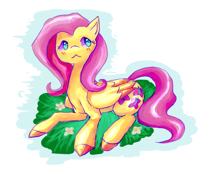 Size: 1600x1350 | Tagged: safe, artist:teochronico, derpibooru import, fluttershy, pegasus, pony, image, lying, png, simple background, solo, transparent background