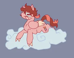 Size: 709x553 | Tagged: safe, artist:teochronico, derpibooru import, oc, pegasus, pony, cloud, gray background, image, pegasus oc, png, simple background, solo, wings, yawn