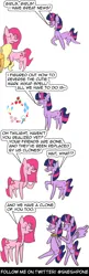 Size: 1000x3100 | Tagged: safe, artist:sneshpone, derpibooru import, applejack, pinkie pie, twilight sparkle, twilight sparkle (alicorn), alicorn, earth pony, pony, unicorn, magical mystery cure, clone, comic, female, g4, image, implied death, jpeg, mare, pinkamena diane pie, plot twist, swapped cutie marks, this will end in death, unicorn twilight, wrong cutie mark