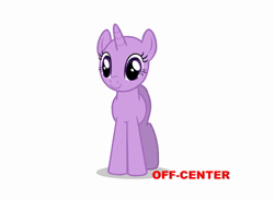 Size: 1484x1080 | Tagged: safe, derpibooru import, official, twilight sparkle, pony, unicorn, animated, bald, base, butt, flash, g4, horn, image, looking at you, plot, puppet rig, rig, simple background, smiling, solo, standing, turnaround, webm, white background