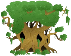 Size: 1920x1504 | Tagged: safe, artist:aleximusprime, derpibooru import, golden oaks library, image, library, no pony, png, simple background, transparent background, tree, vector