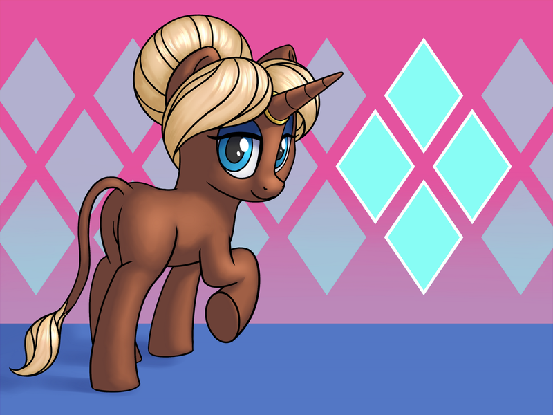 Size: 1600x1200 | Tagged: safe, artist:steamflash, derpibooru import, oc, ponified, pony, unicorn, blank flank, butt, faith vincent (slarpg), featureless crotch, female, horn, image, leonine tail, looking at you, looking back, looking back at you, mare, plot, png, slarpg, solo, tail