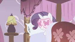 Size: 1000x563 | Tagged: safe, derpibooru import, edit, edited screencap, editor:incredibubbleirishguy, screencap, for whom the sweetie belle toils, bed, g4, image, pale, png, sleeping