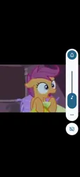 Size: 720x1600 | Tagged: safe, derpibooru import, edit, edited screencap, screencap, scootaloo, pegasus, pony, awake, female, filly, foal, image, open mouth, png, solo, tent