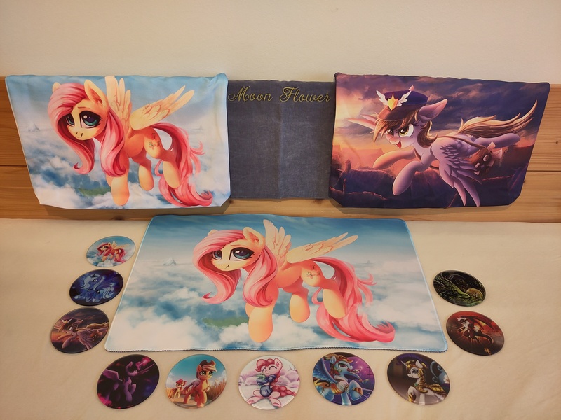 Size: 4000x3000 | Tagged: safe, derpibooru import, photographer:moon flower, apple bloom, applejack, derpy hooves, fluttershy, gummy, pinkie pie, princess luna, rainbow dash, rarity, twilight sparkle, alicorn, crocodile, dragon, earth pony, pegasus, pony, unicorn, ambiguous gender, armor, bag, building, canvas bag, cereal, cloud, coaster, commissioner:moon flower, commissioner:xtorbenx, cutie mark, female, flying, food, furry, glass coaster, glow, glowing horn, hat, horn, house, hug, image, irl, jpeg, looking at you, mail, mailmare, mare, merchandise, mountain, mousepad, orb, photo, pirate, royal guard, s1 luna, smiling, smiling at you, snow, spread wings, standing, sword, walking, weapon, wings