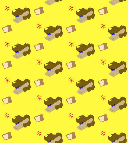 Size: 900x1000 | Tagged: safe, artist:fuckomcfuck, derpibooru import, oc, oc:doodles, pegasus, pony, angry, bread, floppy ears, food, image, png, simple background, solo, wallpaper, yellow background