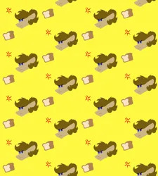 Size: 900x1000 | Tagged: safe, artist:fuckomcfuck, derpibooru import, oc, oc:doodles, pegasus, pony, angry, bread, floppy ears, food, image, png, simple background, solo, wallpaper, yellow background