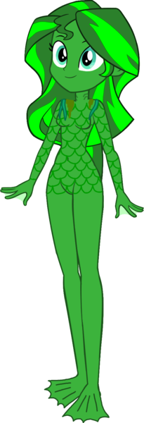 Size: 523x1532 | Tagged: safe, artist:invisibleink, derpibooru import, rainbow dash, sunset shimmer, equestria girls, female, fins, flippers, g4, gills, green skin, halloween, holiday, image, monster, png, scales, simple background, swamp creature, transparent background, webbed feet, webbed fingers