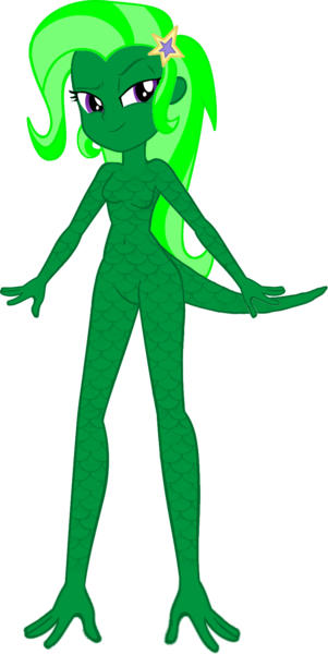 Size: 797x1587 | Tagged: safe, artist:invisibleink, derpibooru import, trixie, chameleon, reptile, equestria girls, female, g4, green skin, hairpin, halloween, holiday, image, lizard creature, monster, png, scales, simple background, solo, tail, transparent background