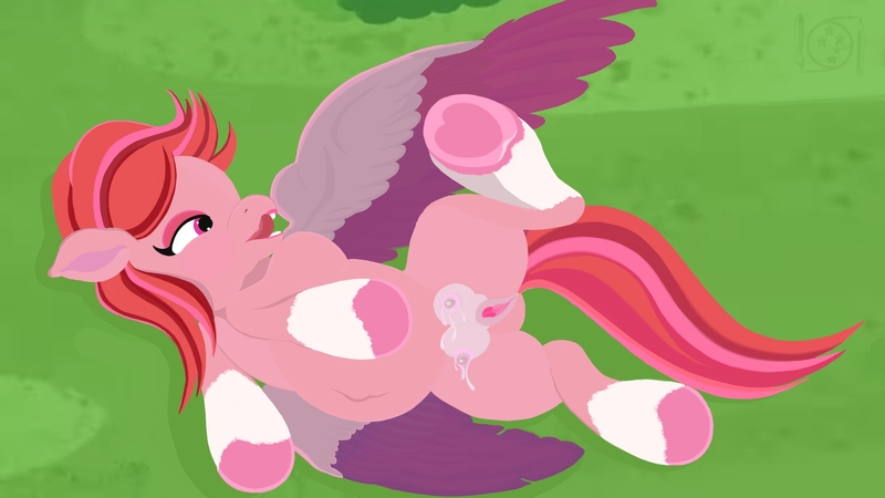 Size: 1920x1080 | Tagged: explicit, artist:sdfabian, pegasus, pony, boobjob, breasts, crotchboobs, female, heart in hoof, hoofjob, image, jpeg, lactation, mare, milk, nudity, penis, pregnant, solo, windy (g5)