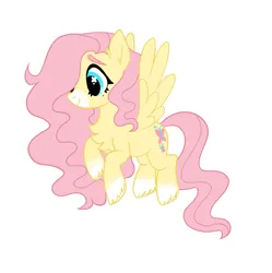 Size: 1280x1283 | Tagged: safe, artist:bunnykitty13, artist:scenebunny, artist:scenesonic, derpibooru import, edit, part of a set, vector edit, fluttershy, pegasus, pony, alternate design, beauty mark, blue eyes, chest fluff, coat markings, colored eyebrows, colored muzzle, cutie mark eyes, ear full, female, flying, g4, image, long mane, long tail, mare, png, redesign, smiling, socks (coat marking), solo, spread wings, tail, unshorn fetlocks, vector, wavy mane, wavy tail, wingding eyes, wings, yellow coat