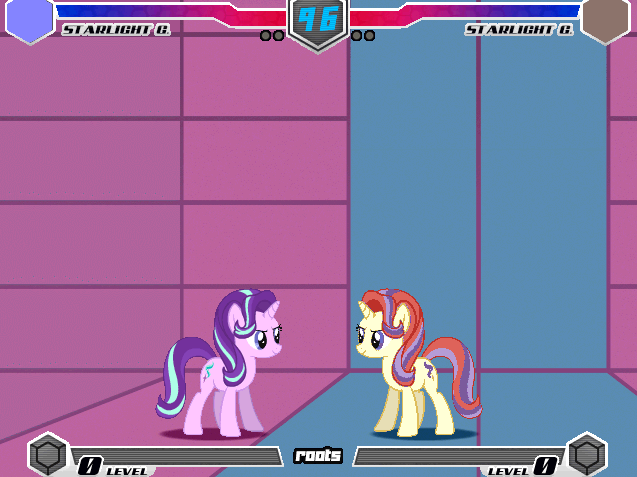 Size: 637x477 | Tagged: safe, artist:huo, derpibooru import, moondancer, starlight glimmer, unicorn, fighting is magic, fan game, fighting is magic - roots, g4, game screencap, horn, image, palette swap, png, recolor, testing zone