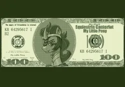 Size: 1511x1060 | Tagged: safe, artist:taoyvfei, derpibooru import, king sombra, pony, umbrum, unicorn, the cutie re-mark, g4, horn, image, imperial guard, king, money, png, solo, warhammer (game), warhammer 40k