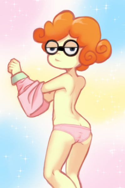 Size: 955x1437 | Tagged: questionable, artist:drantyno, banned from derpibooru, scribble dee, equestria girls, child, clothes, female, image, lolicon, panties, partial nudity, png, topless, underage, underwear, undressing, young, younger