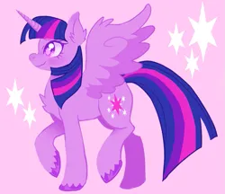 Size: 841x728 | Tagged: safe, artist:puroperopony, derpibooru import, twilight sparkle, twilight sparkle (alicorn), alicorn, g4, image, png, raised hoof, solo, spread wings, wings