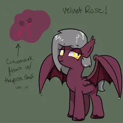 Size: 1000x1000 | Tagged: safe, artist:xxgirlscoutcookiexx, ponerpics import, ponybooru import, oc, oc:velvet rose, unofficial characters only, pony, female, image, jpeg, mare, reference sheet