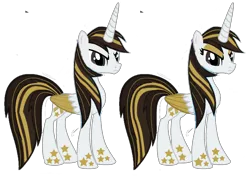 Size: 2242x1577 | Tagged: safe, artist:matthewoc, derpibooru import, edit, oc, alicorn, autism, autistic, base used, derpibooru exclusive, frown, image, original character do not steal, png, rainbow power, rainbow power-ified, siblings, standing, twins