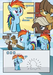 Size: 1920x2715 | Tagged: safe, artist:alexdti, derpibooru import, dumbbell, hoops, rainbow dash, pony, comic:how we met, female, filly, filly rainbow dash, image, jpeg, younger