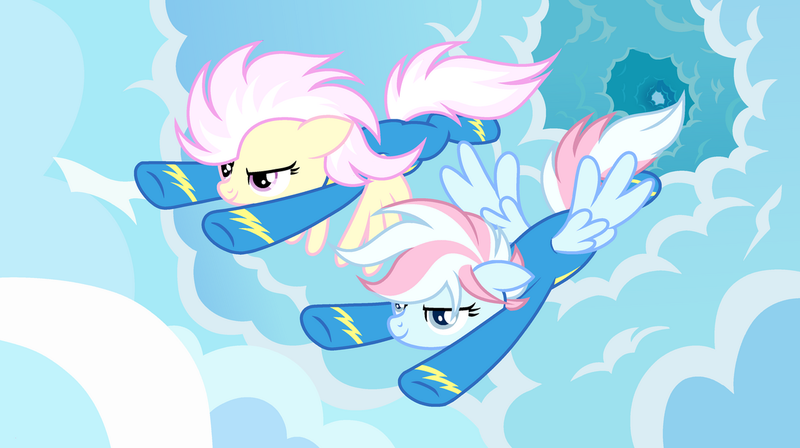 Size: 1280x717 | Tagged: safe, artist:vi45, derpibooru import, oc, oc:white star, unofficial characters only, pegasus, pony, clothes, female, flying, image, mare, png, uniform, wonderbolts uniform