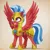 Size: 1024x1024 | Tagged: safe, artist:dvixie, derpibooru import, oc, unofficial characters only, pegasus, pony, armor, female, guard, guardsmare, helmet, hoof shoes, image, mare, png, royal guard, royal guard armor, smiling, solo, spread wings, wings