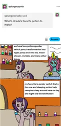 Size: 1036x2125 | Tagged: safe, artist:ask-luciavampire, derpibooru import, oc, pegasus, pony, undead, unicorn, vampire, vampony, ask, horn, image, png, potion, tumblr
